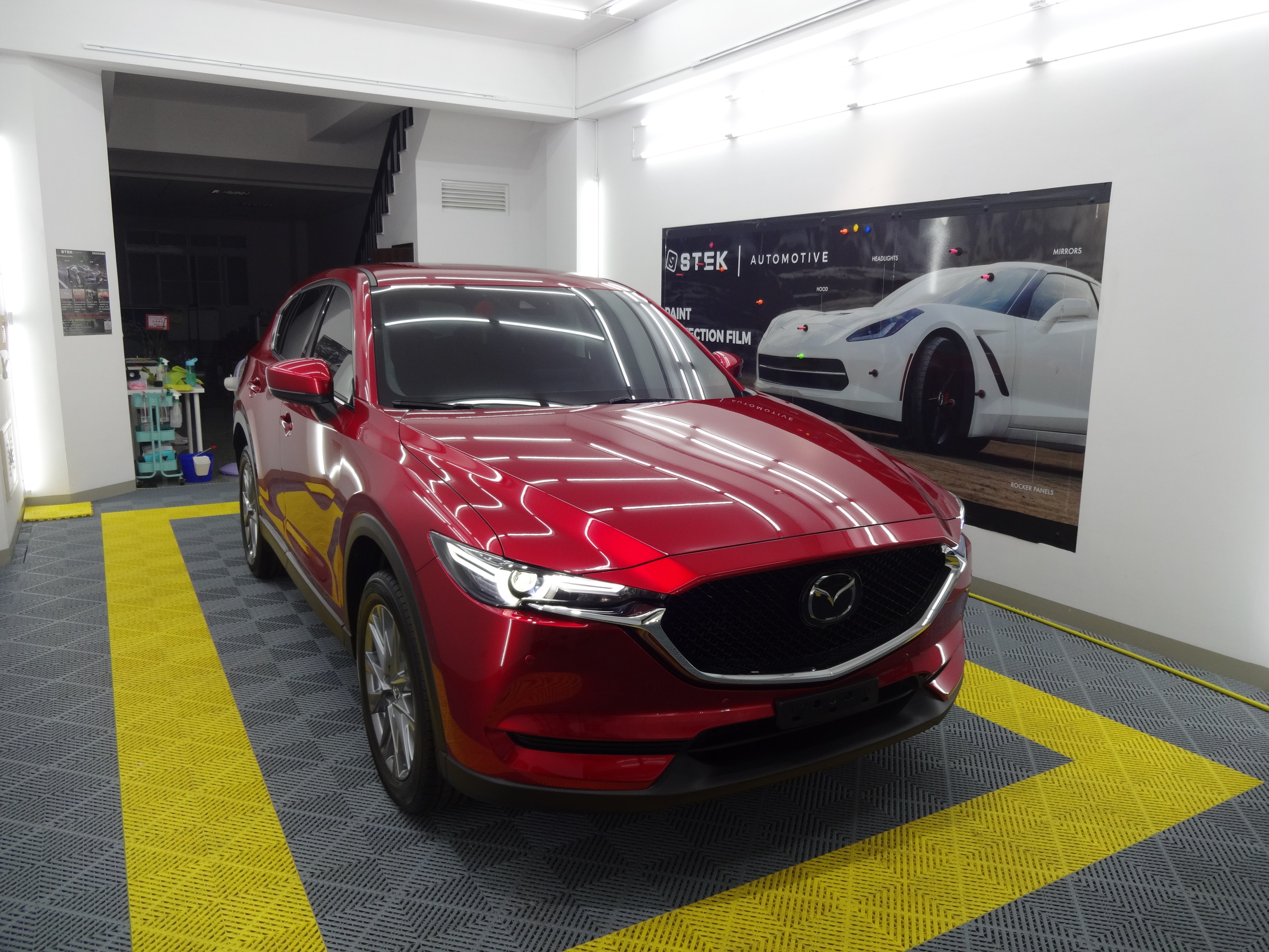 迎風面包膜&半車鍍膜-2021 Mazda CX-5 魂動紅